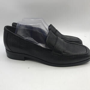 Vionic Sellah Women's Slip On Loafer Shoes Black Leather Size 8.5 NO INSOLES